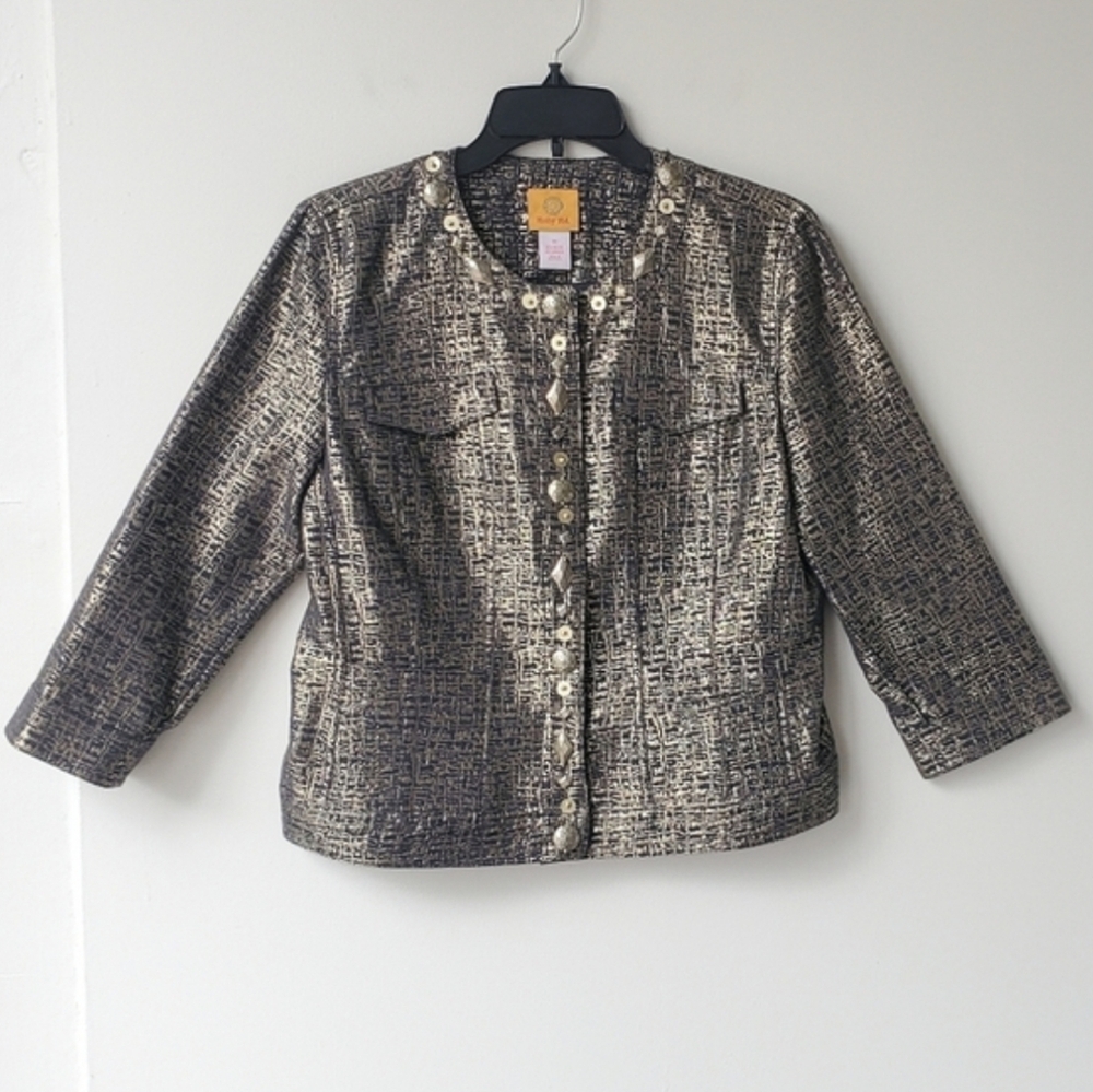 Ruby Rd. Jeweled Button Jacket - Picture 1 of 6